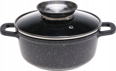 Tenxhere Zilner ZL-9003, mermeri 2.3L, diametër 20cm, e zezë