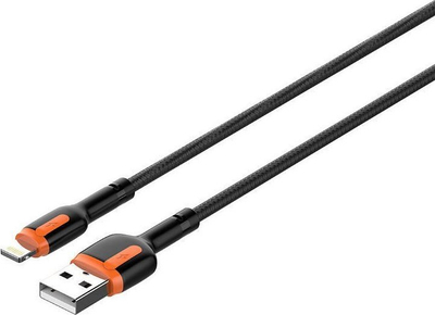 Kabllo USB Lightning LDNIO LS532, 2m, 2.4A, e zezë