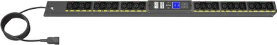 PDU Eaton EVSWFC20A, 24 porta AC, 22.5U, e zezë