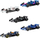 Lodër makina garash Mattel Hot Wheels JLN11, set 5 bolidë F1, shkalla 1:64, shumëngjyrëshe