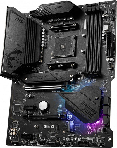 Pllakë amë MSI MPG B550 GAMING PLUS, 128 GB, DDR4, e zezë 