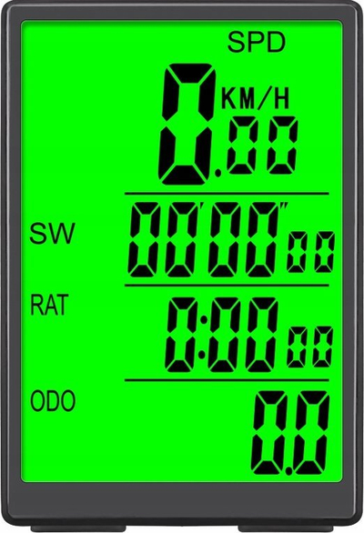 Kompjuter biçiklete Carruzzo K455F, wireless, ekran LCD, i zi