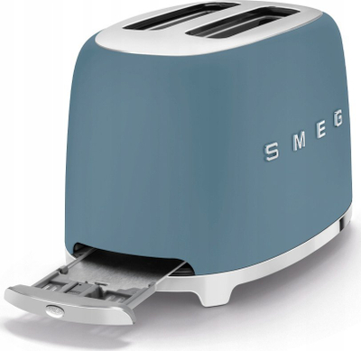Toaster Smeg TSF01SBMEU, 2 vrima, funksion shkrirje, blu