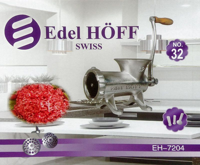 Mulli manual mishi Edel Höff EH-7204, madhësia 32, gize, argjent