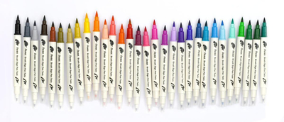 Stilolaps brush Pentel Sesw30C Twin Tip, me dy maja, Coral Pink