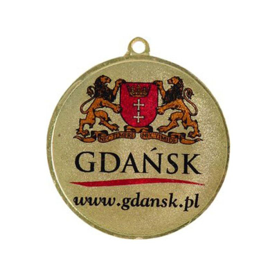 Medalje sportive Victoria LuxorJet, çelik, emblemë 25mm, ngjyrë ari