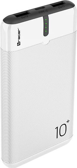 Powerbank Tracer EnerGo 10000, 37W, USB A dhe USB C, bardh e zezë