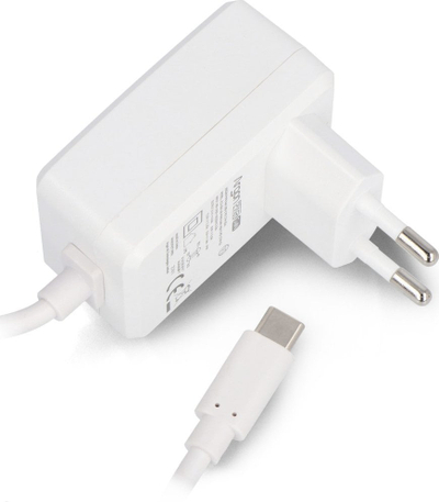 Karikues Argon PWR GaN USB-C PD 27W për Raspberry Pi 5, prizë EU, i zi
