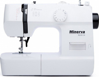 Машина за шиење Minerva MAX 30, 13 бодови, LED, бела