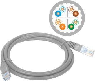 Kabllo rrjeti Alantec Patch-cord KKU6ASZA10.0, Cat6A U UTP, 10m, LSOH, gri