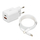 Adapter karikues IBOX ILUC42W, 33W, 2 porta USB, i bardhë