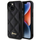 Maskë telefoni Guess Quilted Metal Logo për iPhone 15, lëkurë ekologjike, e zezë