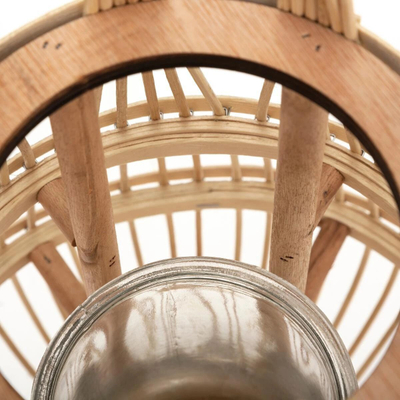 Fener dekorativ Art-Pol Panier Rattan, 38 cm, ngjyrë natyrale