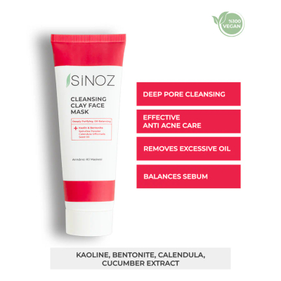 Maskë balte për fytyrë Sinoz, 50ml