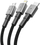 Kabllo kariku Tech-Protect UltraBoost DNA 3n1, USB-C Micro USB Lightning, 120cm, gri