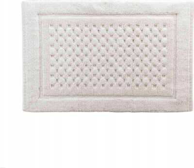 Tapet banjoje Douceur d'intérieur Cotton Bathroom Rug, pambuk 100%, 50 x 80 cm, ngjyrë krem