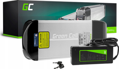 Bateri për biçikletë elektrike Green Cell 36V 15Ah, 540Wh, e zezë