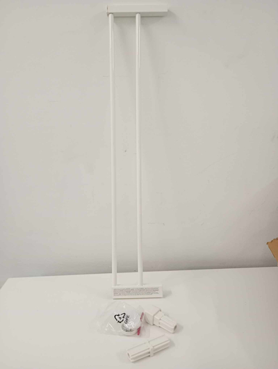 Проширење за сигурносна порта Lindam Sure Shut, 14 cm, метал, бела