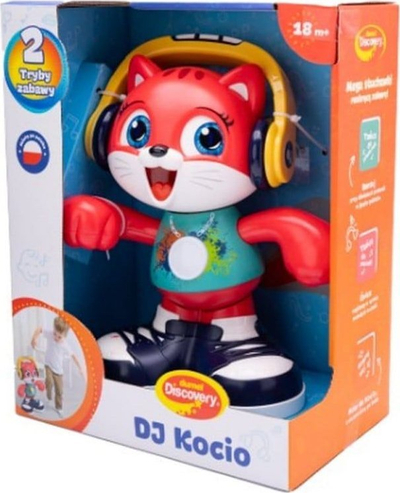 Lodër interaktive Hola E721 Dancing Cat, muzikë dhe lëvizje, shumëngjyrëshe