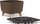 Vazo dekorative Gardenico Gracia Square Eco Wood, 29x29 cm, coffee