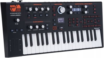 Sintetizator ASM Hydrasynth Explorer, 8 zëra, Polyphonic Aftertouch, i zi