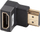 Adapter HDMI Lanberg 2.1, kënd 90° poshtë, 8K, 4K 240Hz, gri