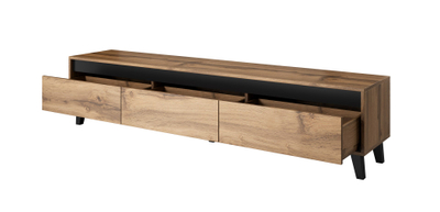 Komodinë TV Nord, 185cm, dru lisi Wotan, anthracite