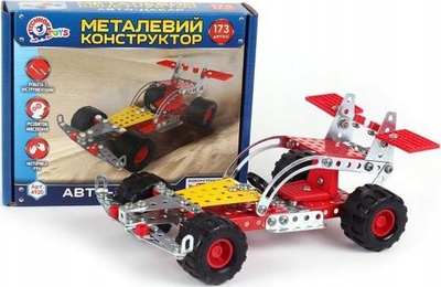 Set konstruktori metalik TechnoK Car Dakar 4920, 173 pjesë, lodër për me ndërtu, shumëngjyrëshe