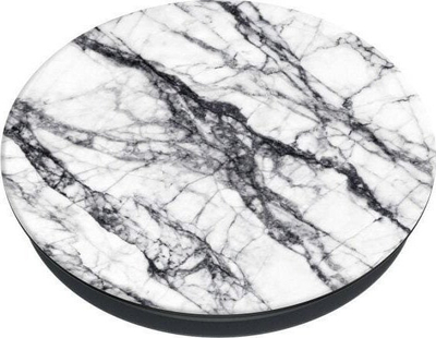 Mbajtëse telefoni Popsockets White Stone Marble 2, grip edhe stand, mermer i bardhë
