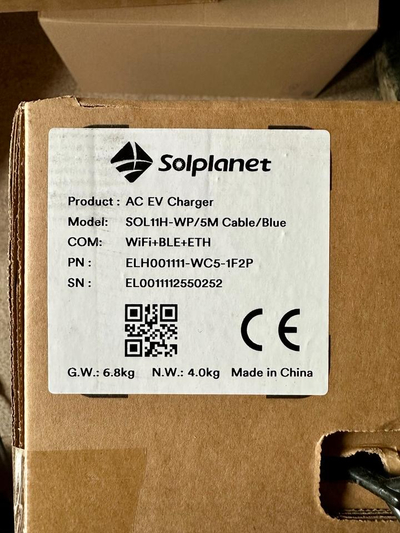 Stacion karikimi Solplanet Apollo, 11kW, me kabllo, i zi