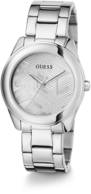 Orë dore për femra Guess Cubed GW0606L1, e argjendtë