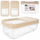 Kontejner ruajtjeje Orion Box Multibox, 5L, plastik transparent, kapak bezhë