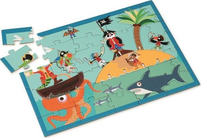 Puzzle lojë SCRATCH 2in1 Pirates, 3D, 36 pjesë, shumëngjyrësh