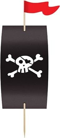 Set dekorimi për muffin Pirate, 18 pjesë, për 6 muffin ose cupcake