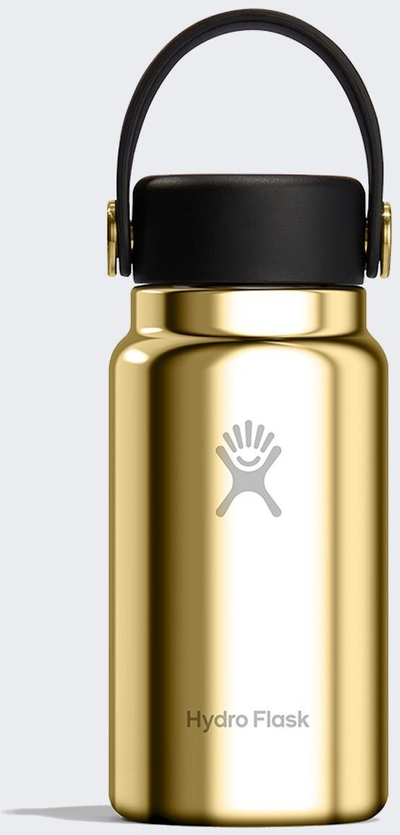 Shishe termike Hydro Flask Micro Hydro Mini, çelik inox, me dorezë, ngjyrë ari