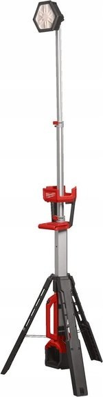 Dritë pune me trekëmbësh Milwaukee, LED me bateri rikarikues, 2800 lm, IP54, e kuqe