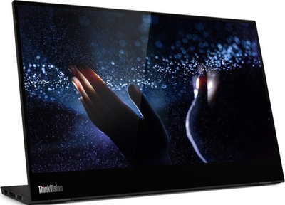 Monitor portativ Lenovo ThinkVision M14t, 14" Full HD, me prekje, i zi