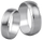 Unazë çeliku Troli Steel Ring, diametër i brendshëm 49 mm, argjendtë