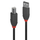 Kabllo USB Lindy Anthra Line, USB A në USB B, 0.5 m, gri