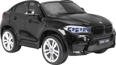 Makinë elektrike për fëmijë BMW X6M XXL, 12V, 2 ulëse, e zezë