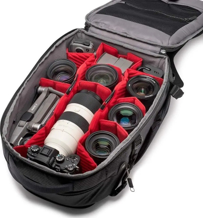 Çantë shpine Manfrotto PRO Light Flexloader Backpack M, për DSLR dhe CSC, për laptop 15", e zezë