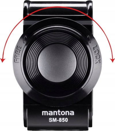 Mbajtëse smartphone Mantona SM-850 Twist Mount, universale, gamë kapjeje 55-85 mm, e zezë