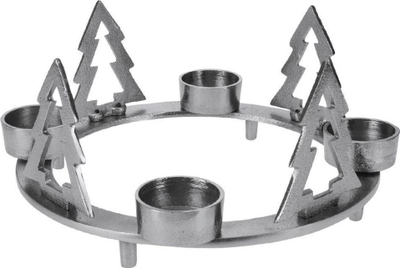 Mbajtëse qirinjsh Butlers Candle Holder, për katër qirinj, alumin ngjyrë argjendi