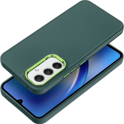 Kapak mbrojtës Frame për Samsung Galaxy A54 5G, TPU, kornizë e forcuar te kamera, jeshil