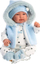 Kukull Llorens Tino Baby, 44cm, trup pambuku, shumëngjyrëshe