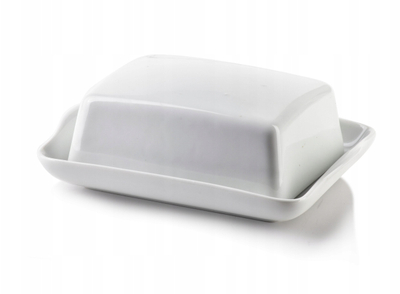 Сад за путер BASIC Butter Bowl, порцелан, 16.5x12x5.5cm, бела