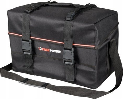 Çantë studio FreePower, me ndarje mrena, me rrip shpatulle, ngjyrë e zezë