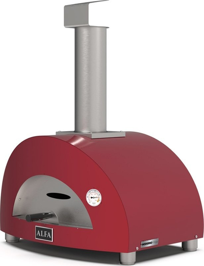 Furrë pice Alfa Forni Modern 1 Pizza, me dru, e kuqe antike
