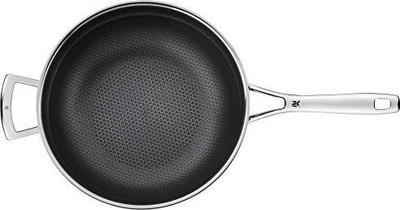 Tiganë wok WMF Profi Resist 17.5653.6411, 28cm, çelik inox, argjendtë