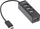 Hub USB InLine 2.0 me 4 porta, USB C në 4x USB A, kabllo 15cm, i zi